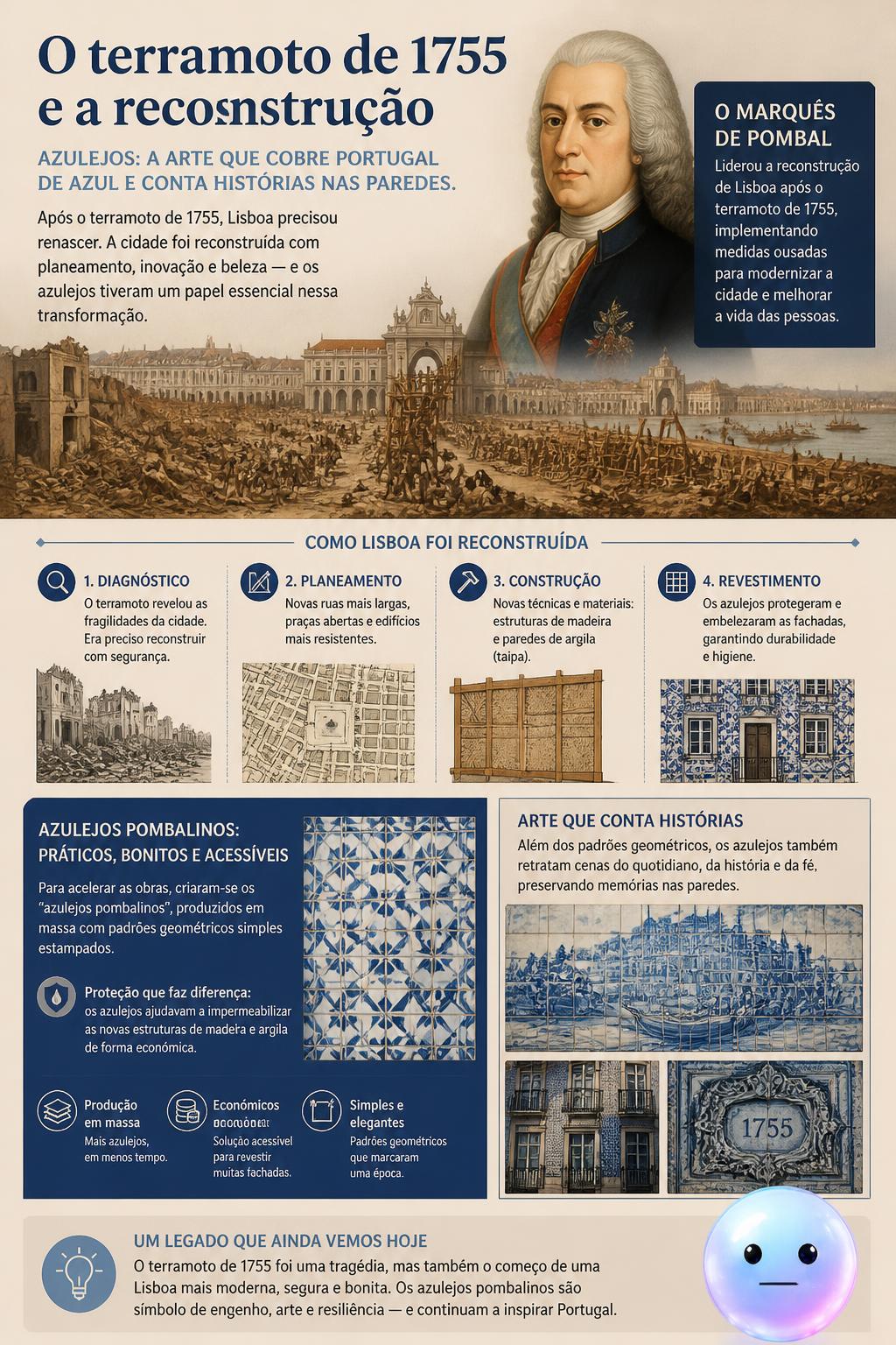O terramoto de 1755 e a reconstrução