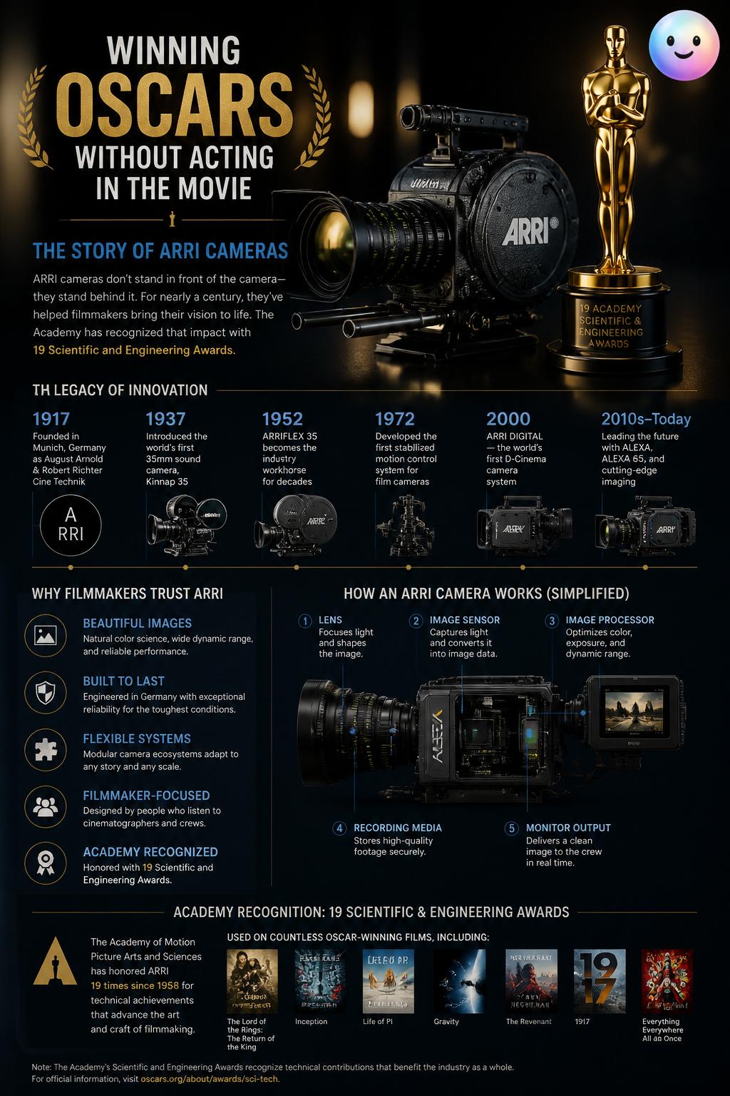 Winning Oscars without acting in the movie