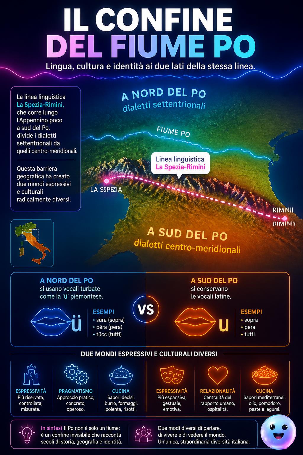 Il confine del fiume Po