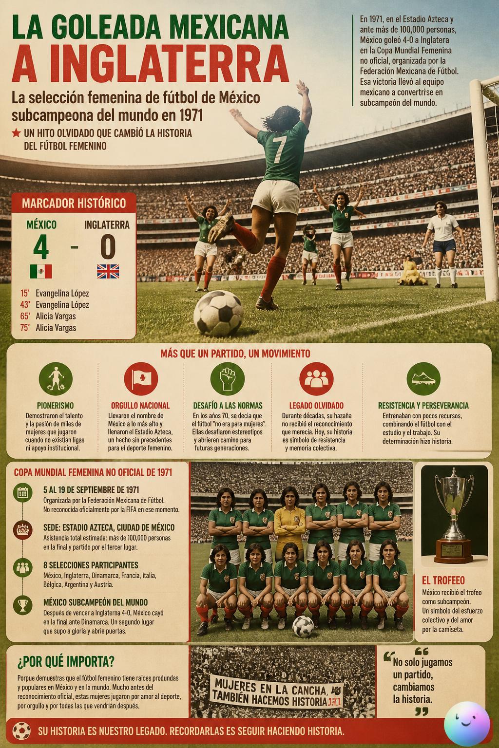 La goleada mexicana a Inglaterra