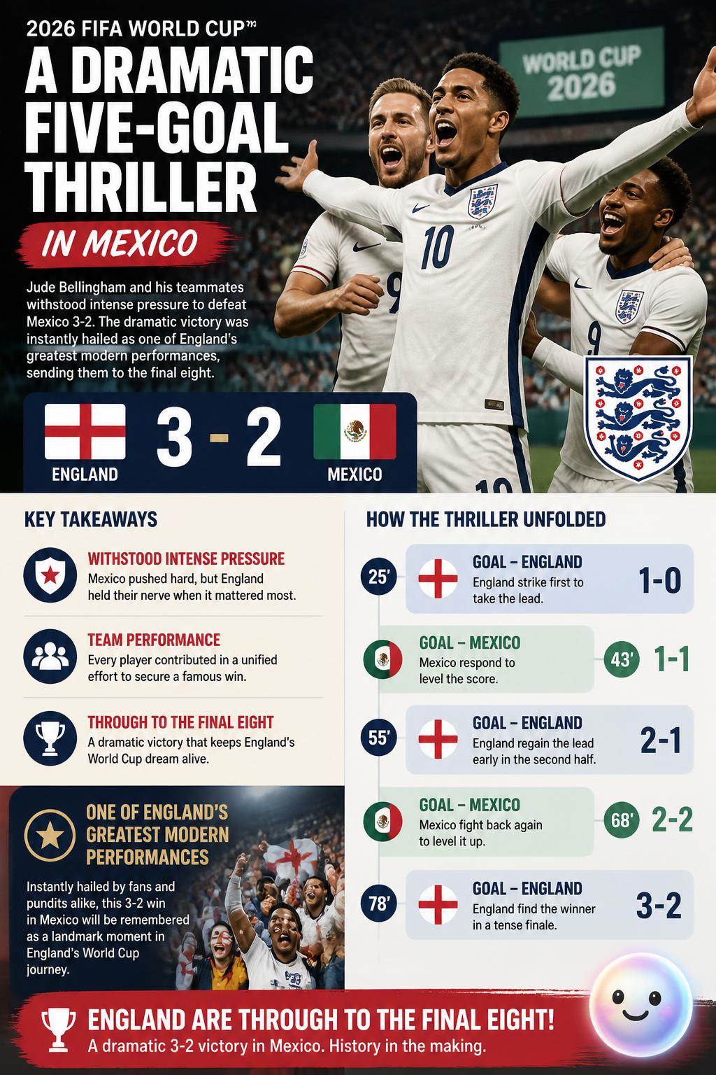 A dramatic five-goal thriller in Mexico