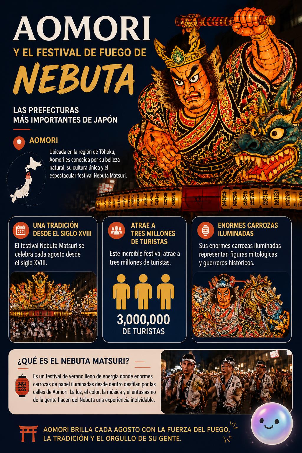 Aomori y el festival de fuego de Nebuta