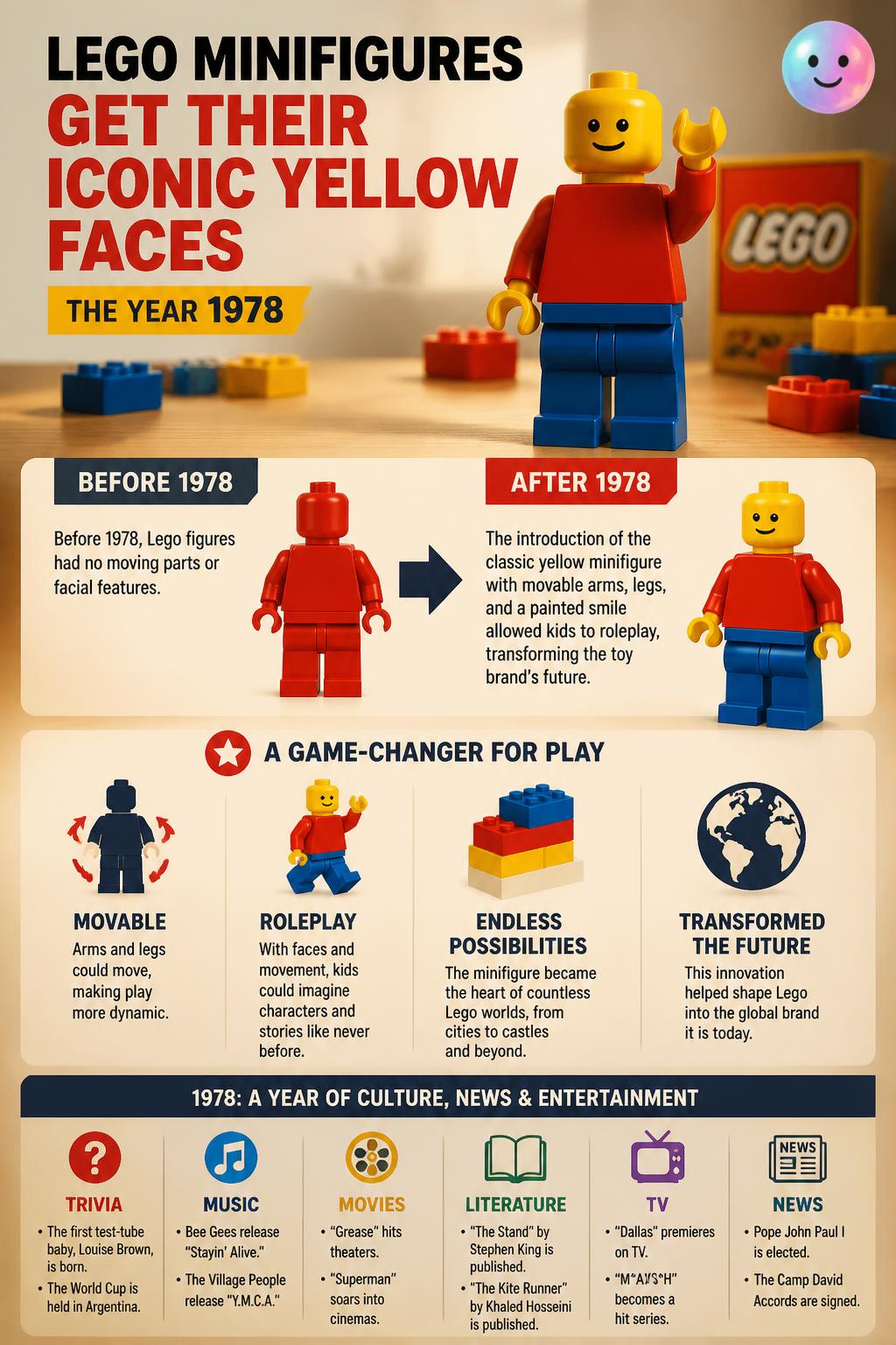 Lego minifigures get their iconic yellow faces