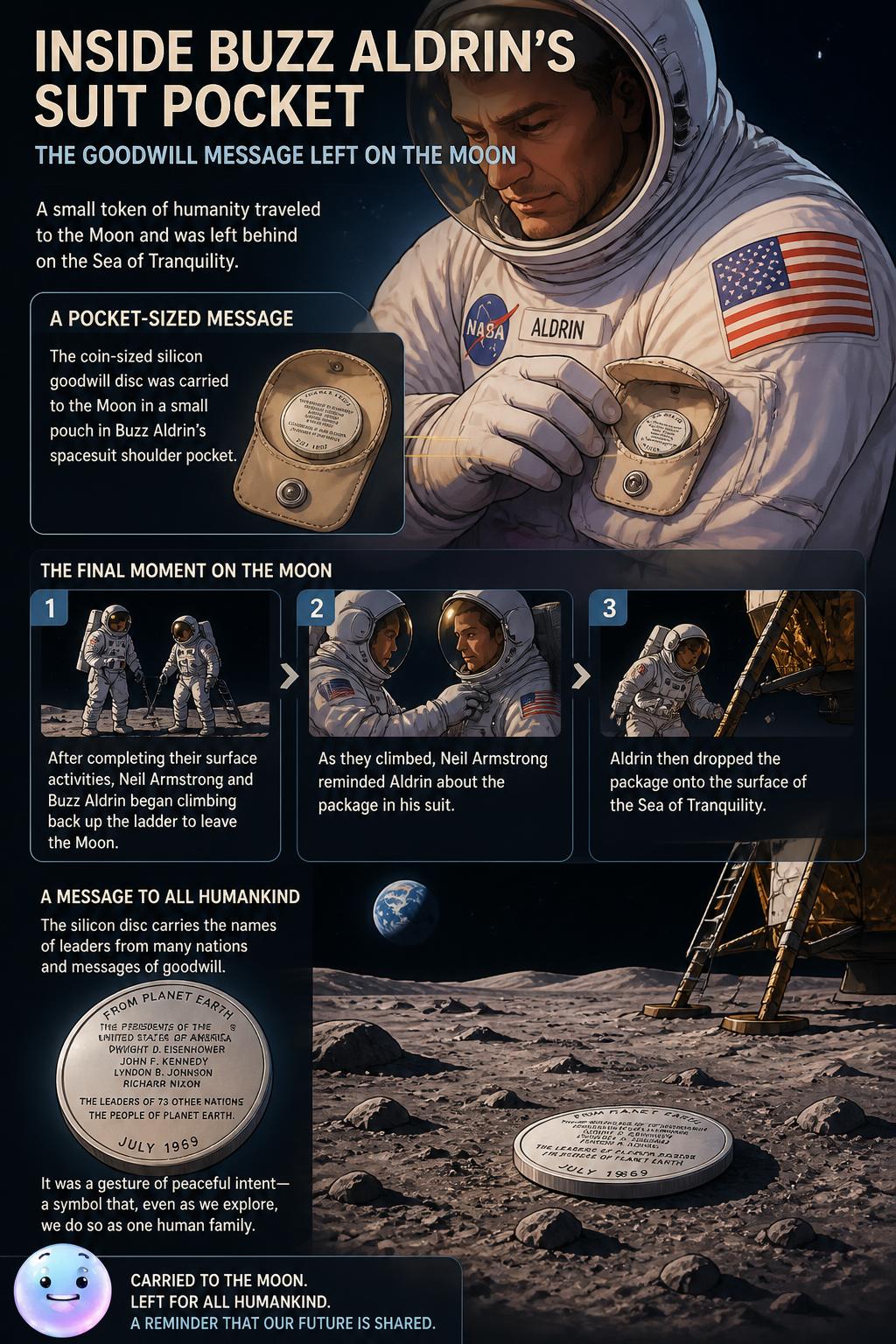 Inside Buzz Aldrin's suit pocket