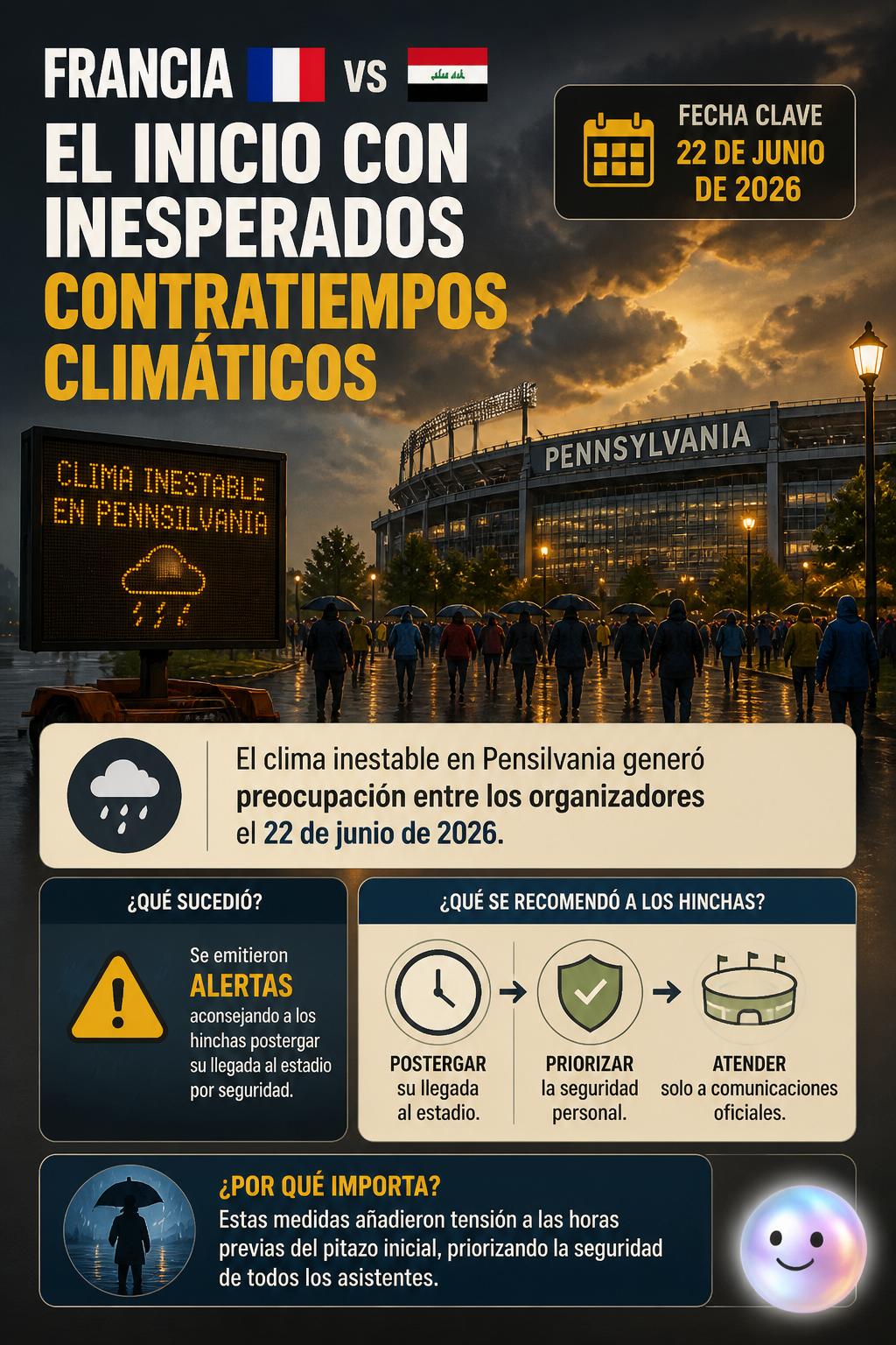 El inicio con inesperados contratiempos climáticos
