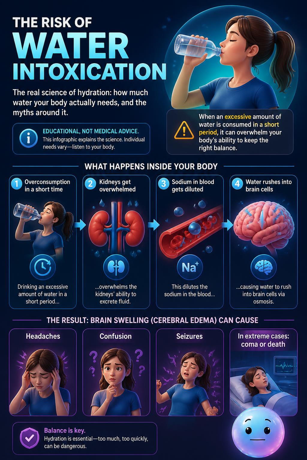 The risk of water intoxication