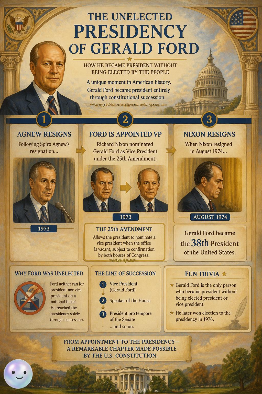 The unelected presidency of Gerald Ford