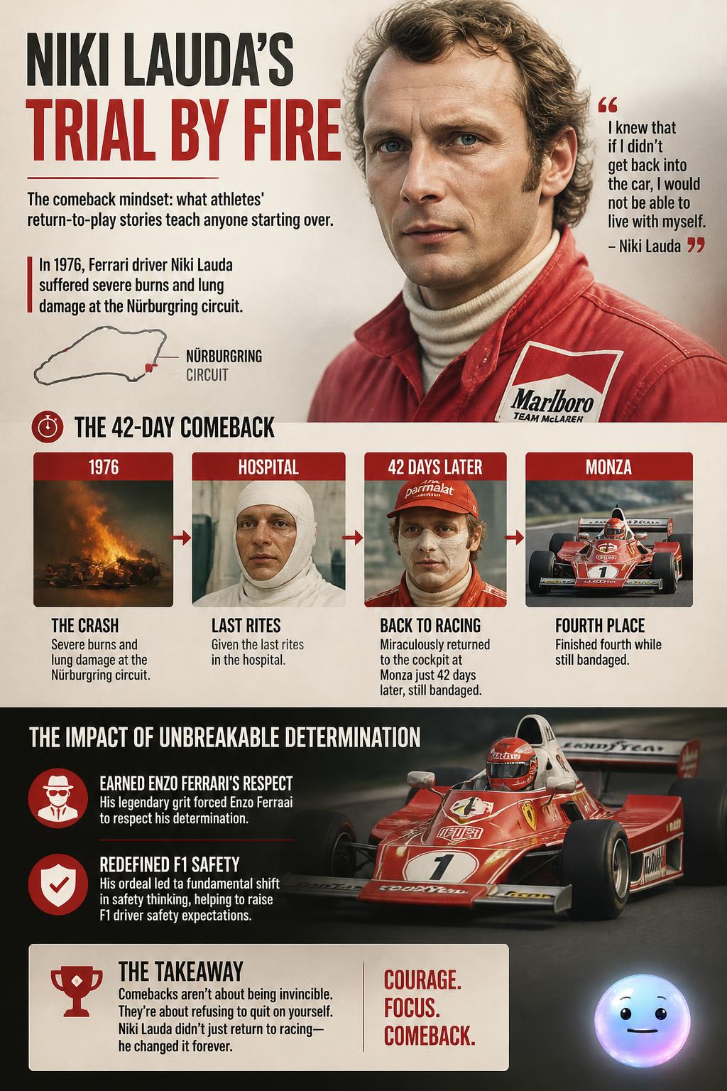 Niki Lauda's trial by fire