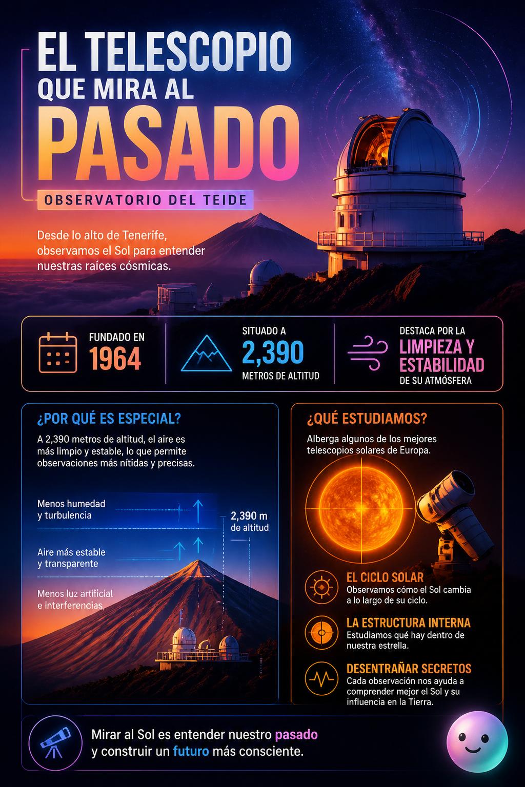 El telescopio que mira al pasado