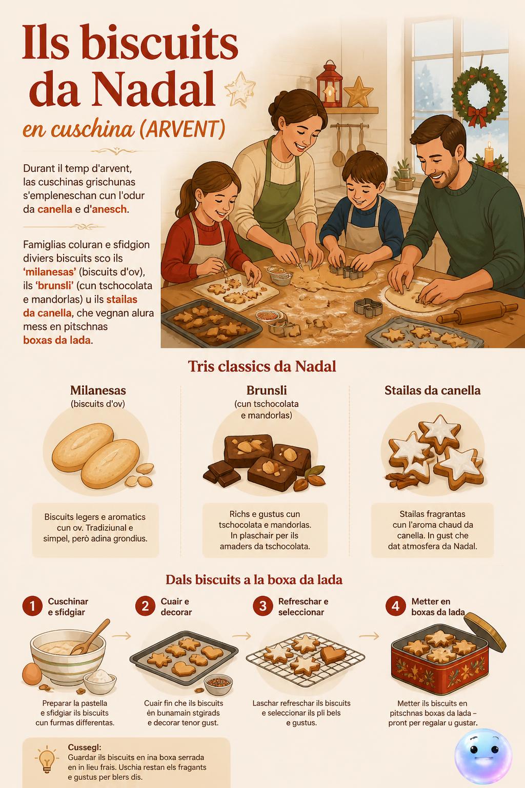 Ils biscuits da Nadal en cuschina