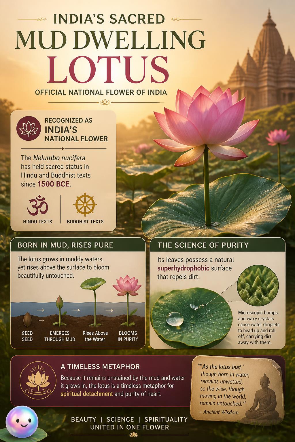 India's sacred mud dwelling lotus