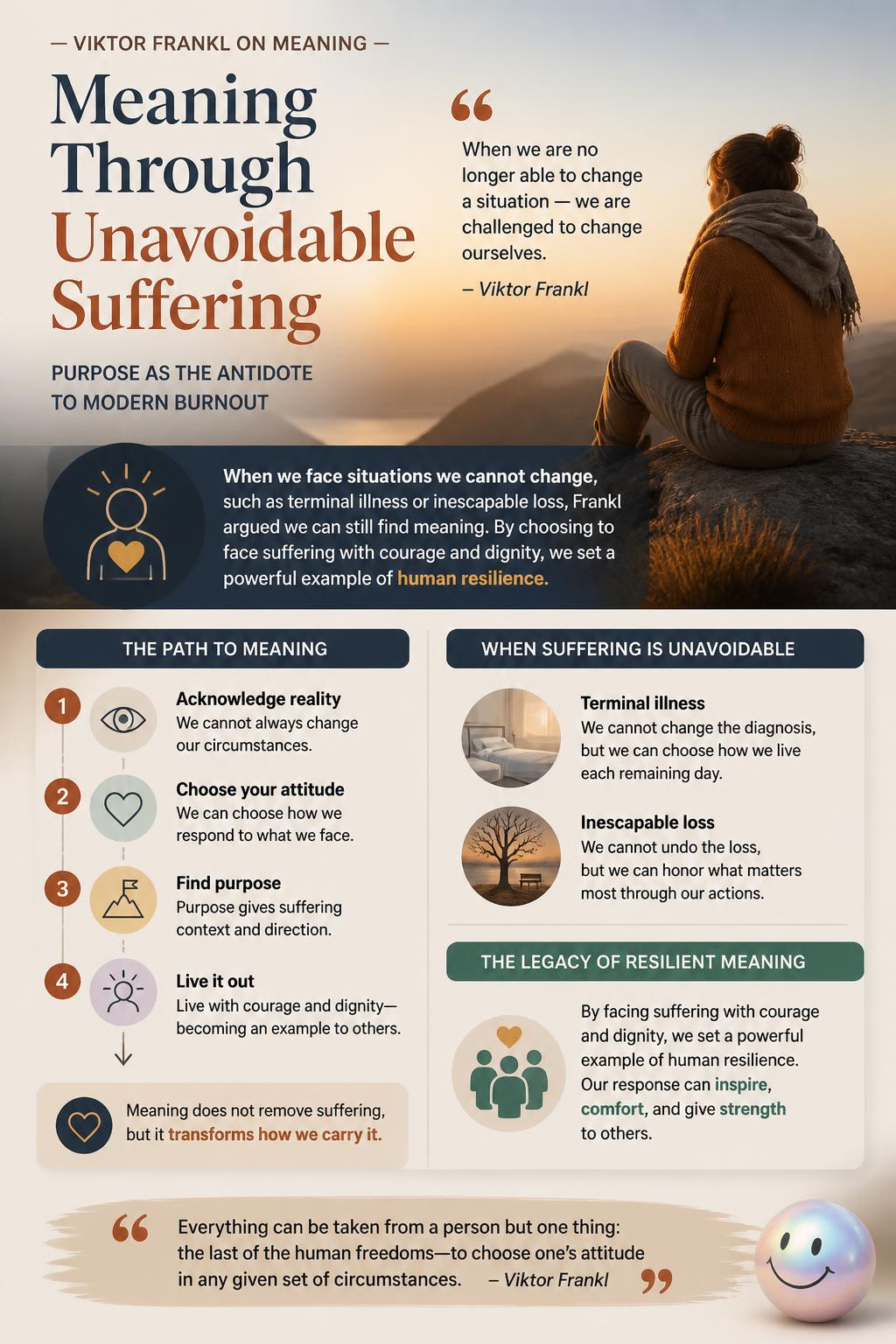 Meaning through unavoidable suffering
