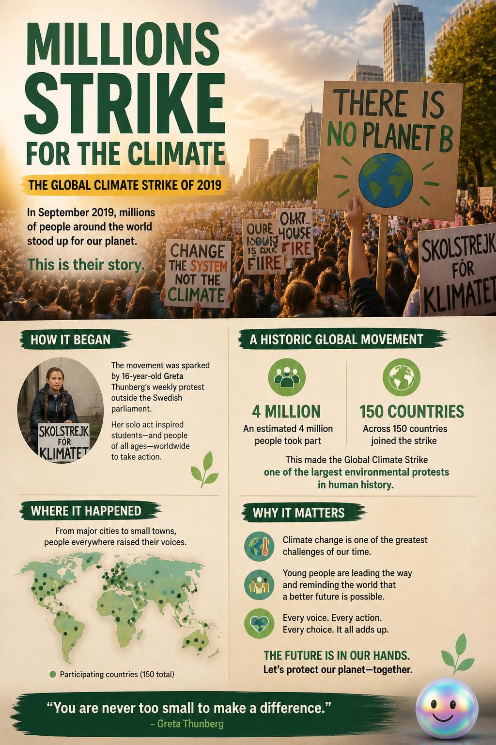 Millions strike for the climate