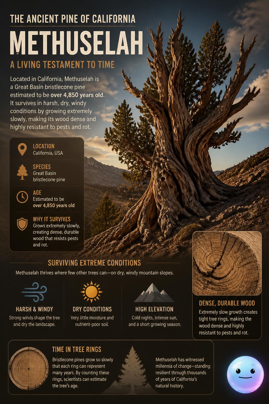 The ancient pine of California