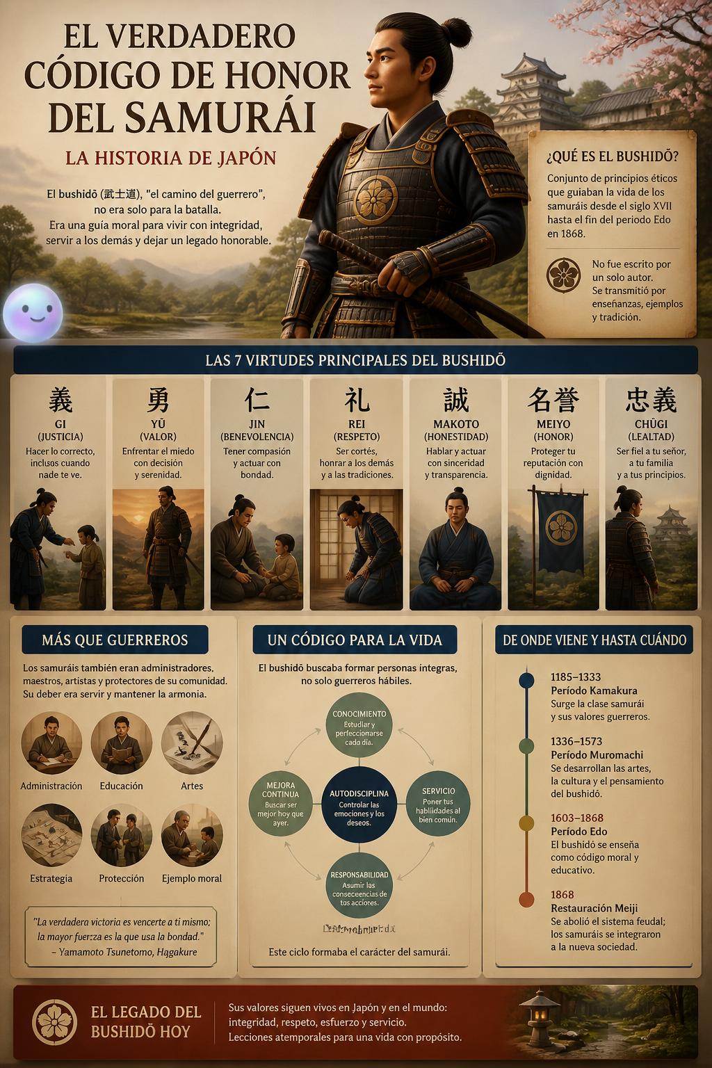 El verdadero código de honor del samurái