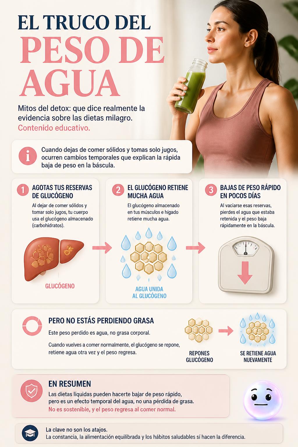 El truco del peso de agua