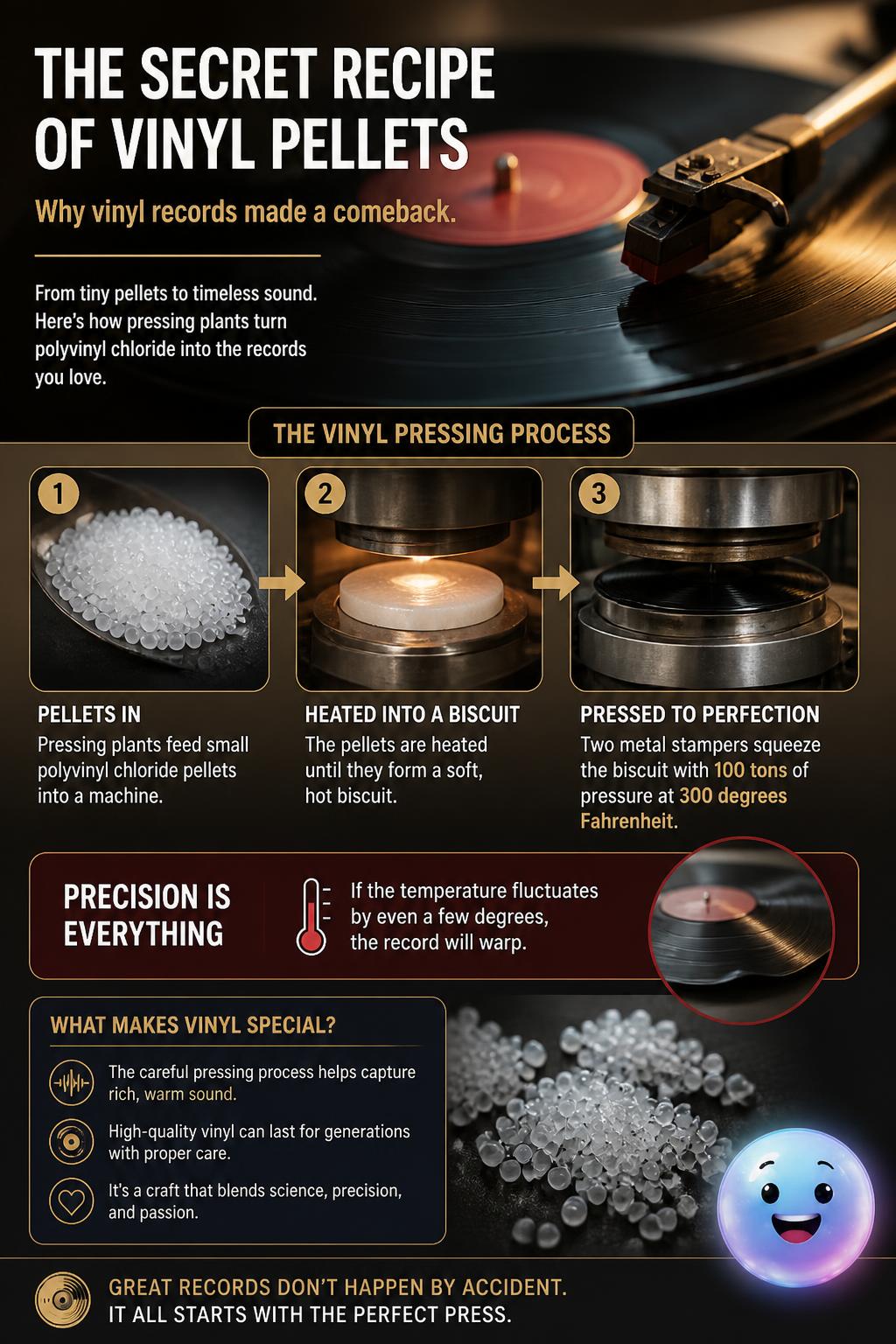 The secret recipe of vinyl pellets