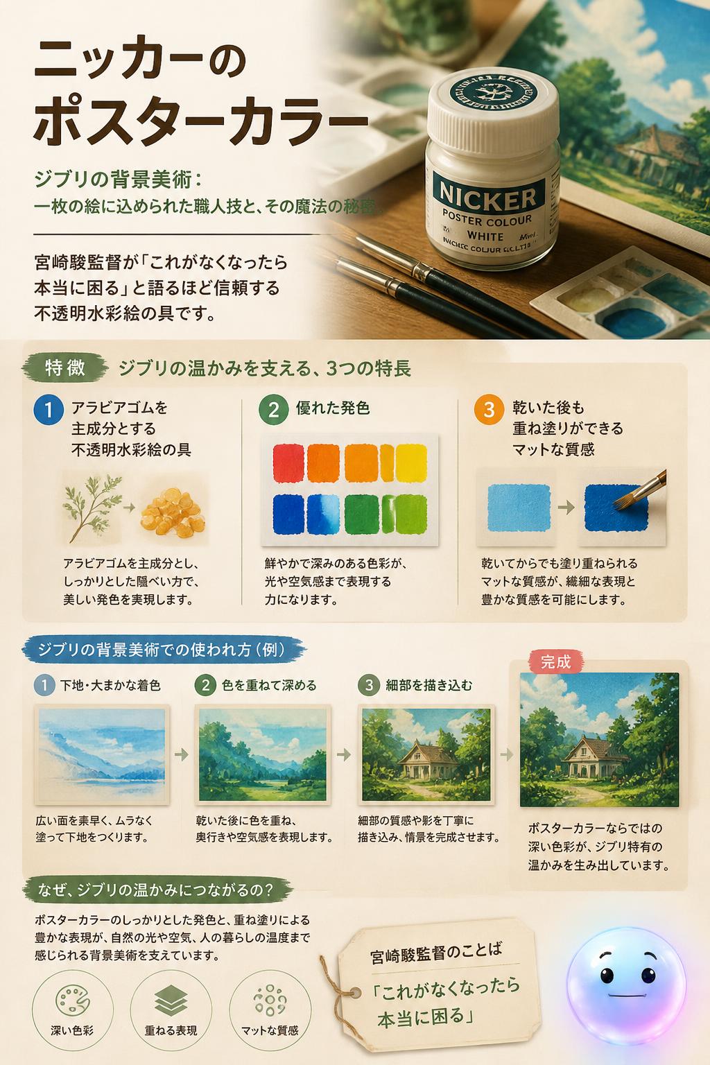 ニッカーのポスターカラー