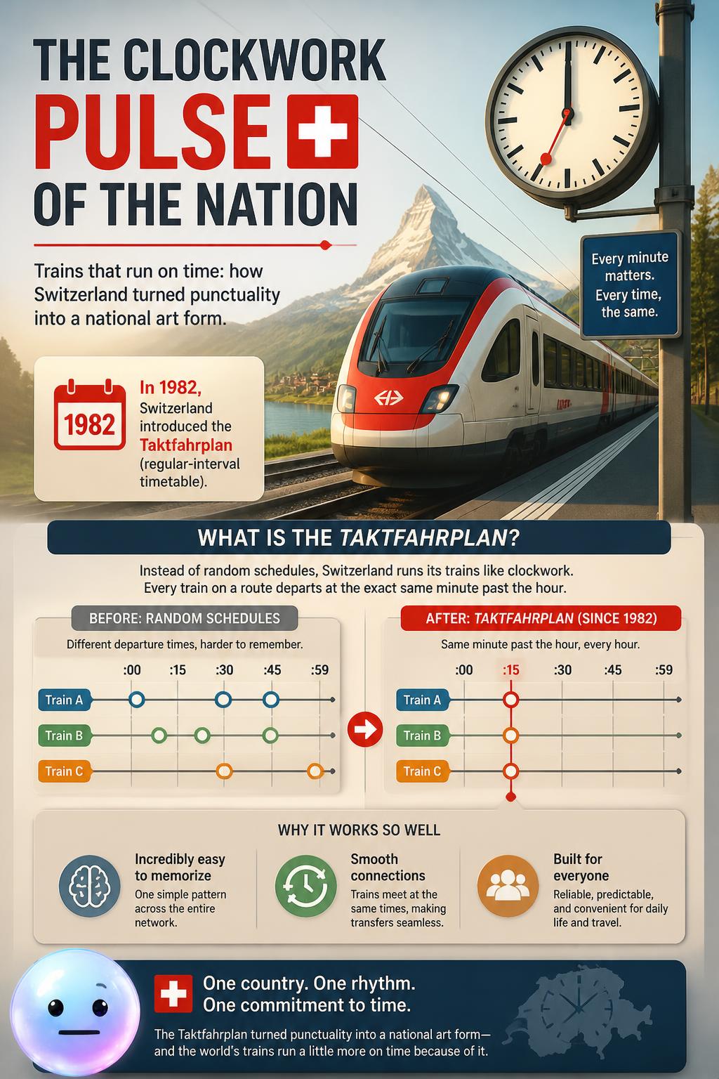The clockwork pulse of the nation
