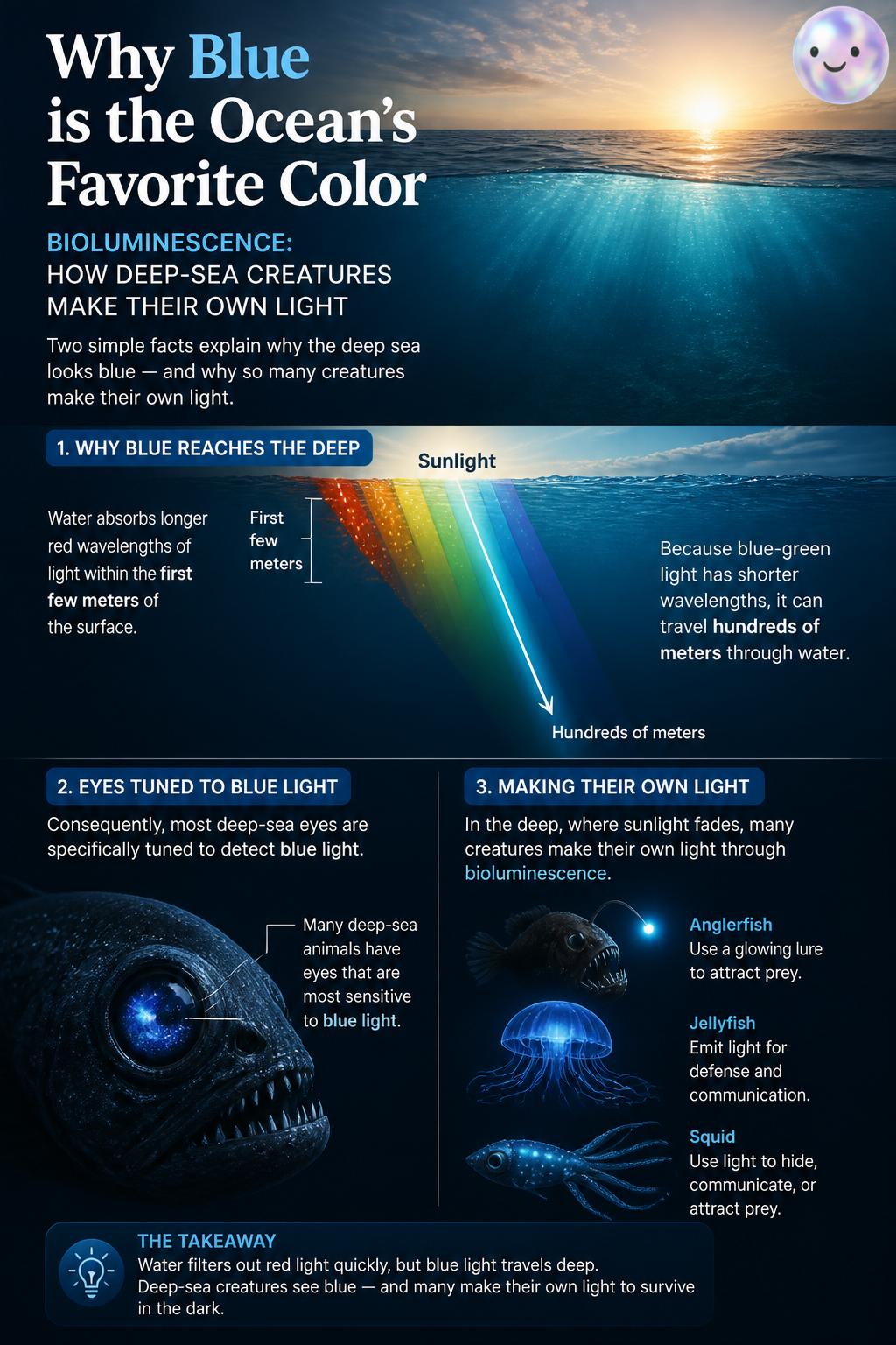 Why blue is the ocean's favorite color