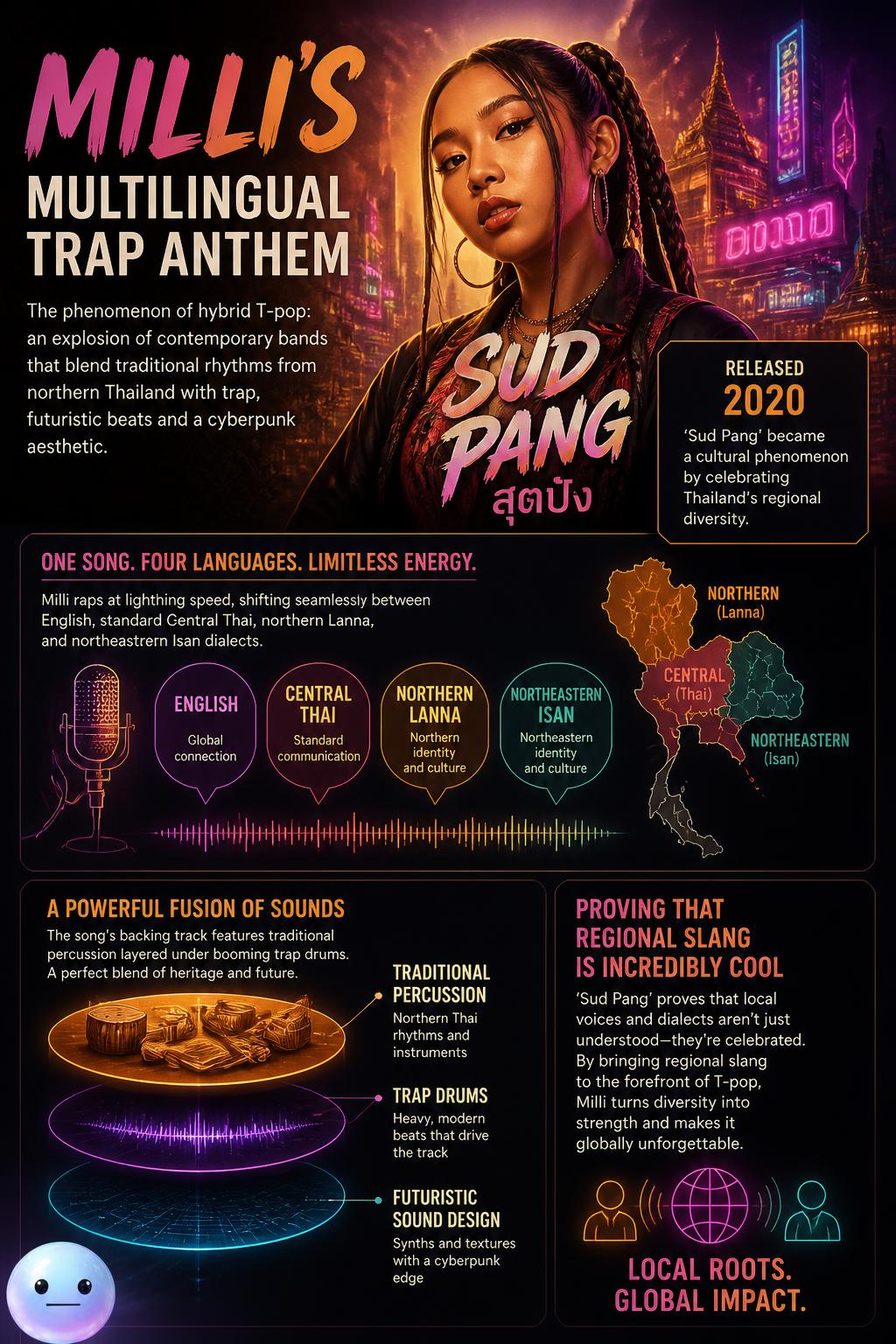 Milli's multilingual trap anthem