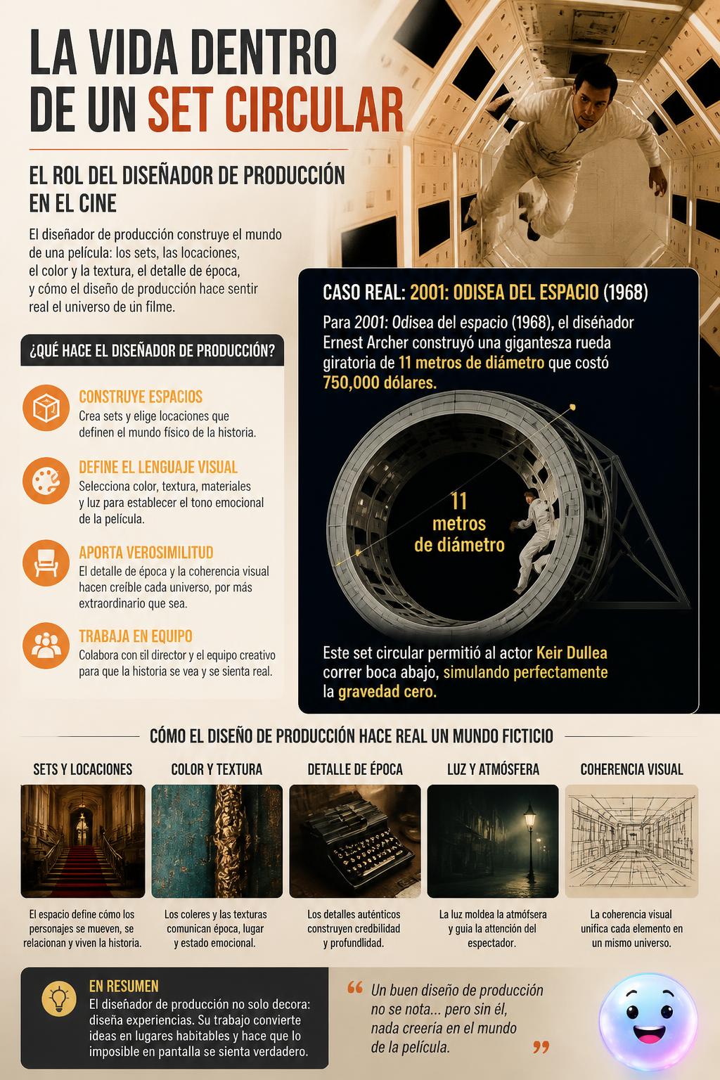 La vida dentro de un set circular