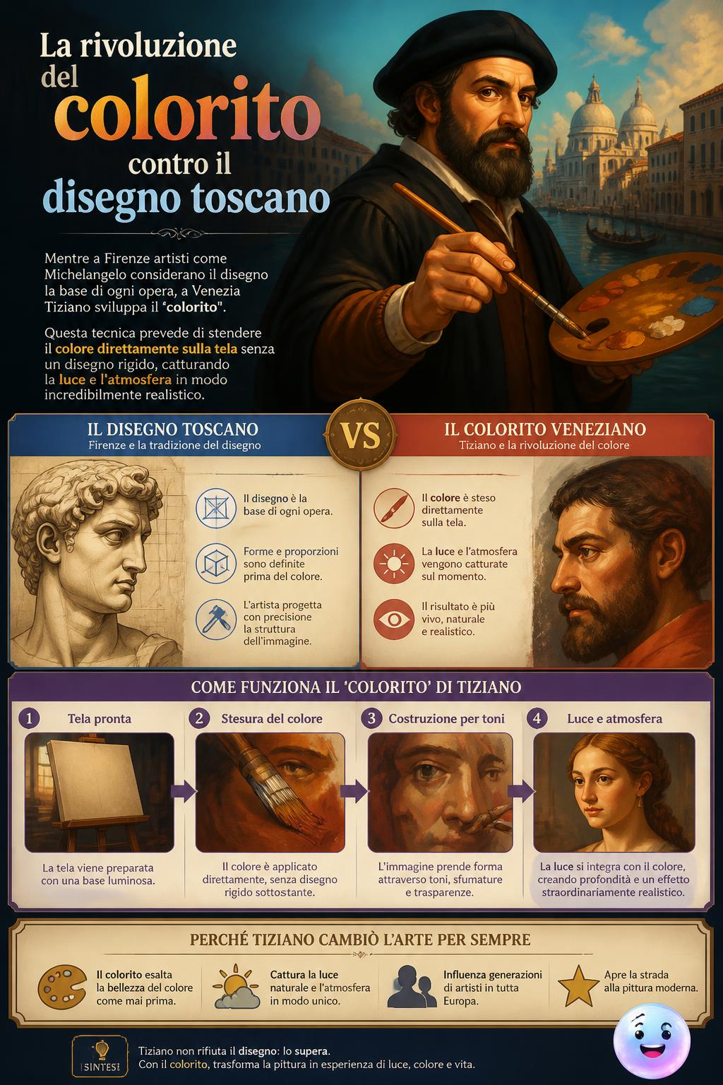 La rivoluzione del colorito contro il disegno toscano