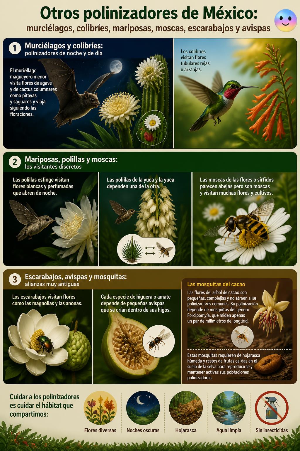 Las mosquitas del cacao