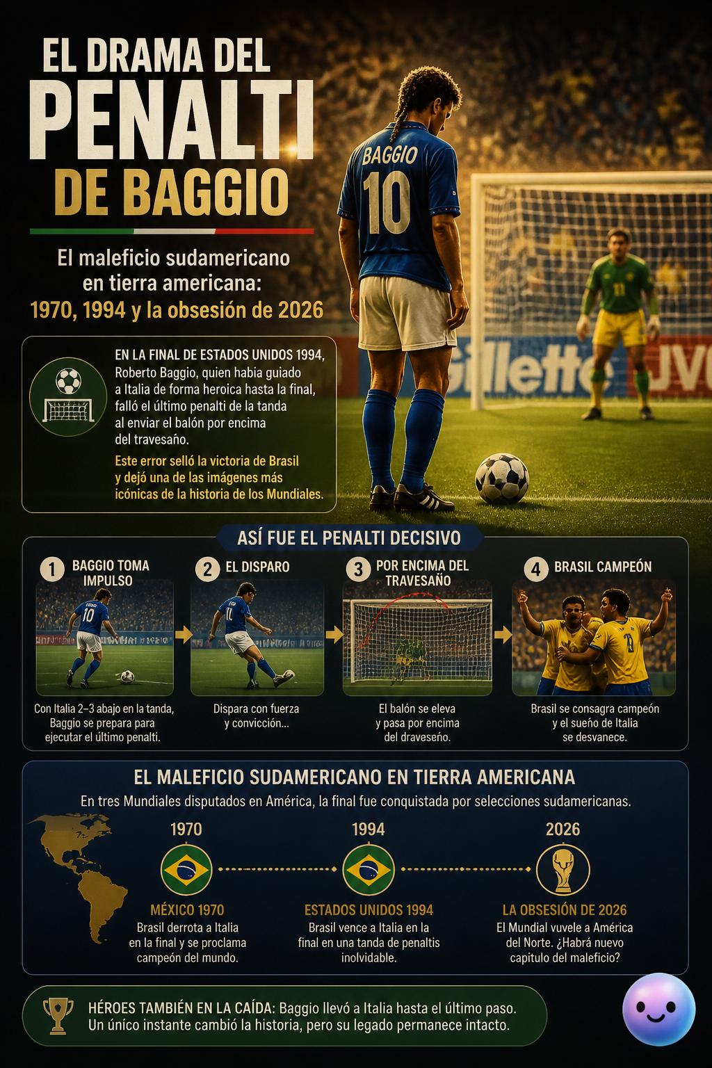 El drama del penalti de Baggio