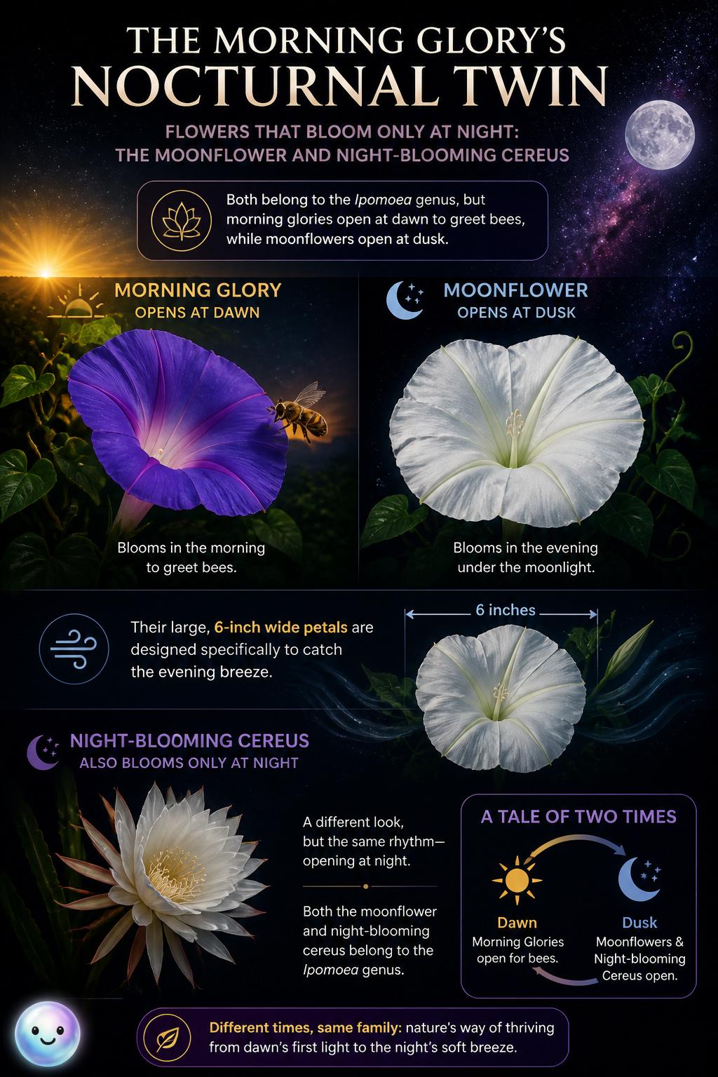 The morning glory's nocturnal twin
