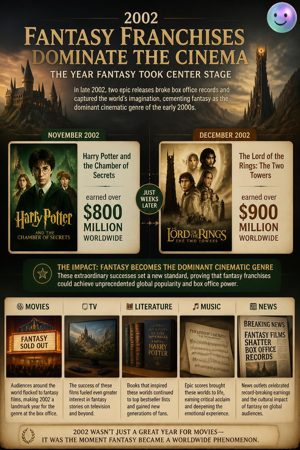 Fantasy franchises dominate the cinema