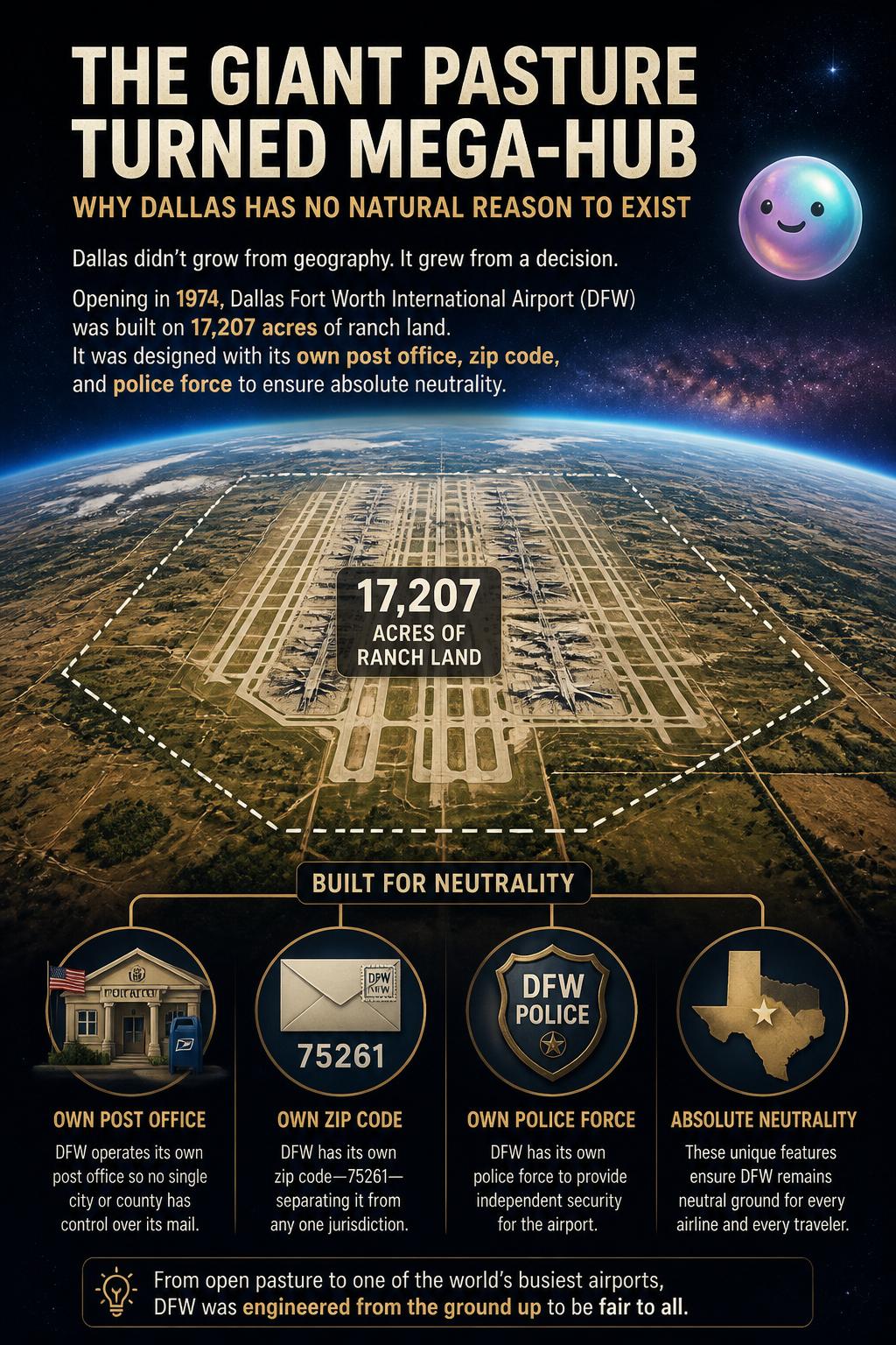 The giant pasture turned mega-hub