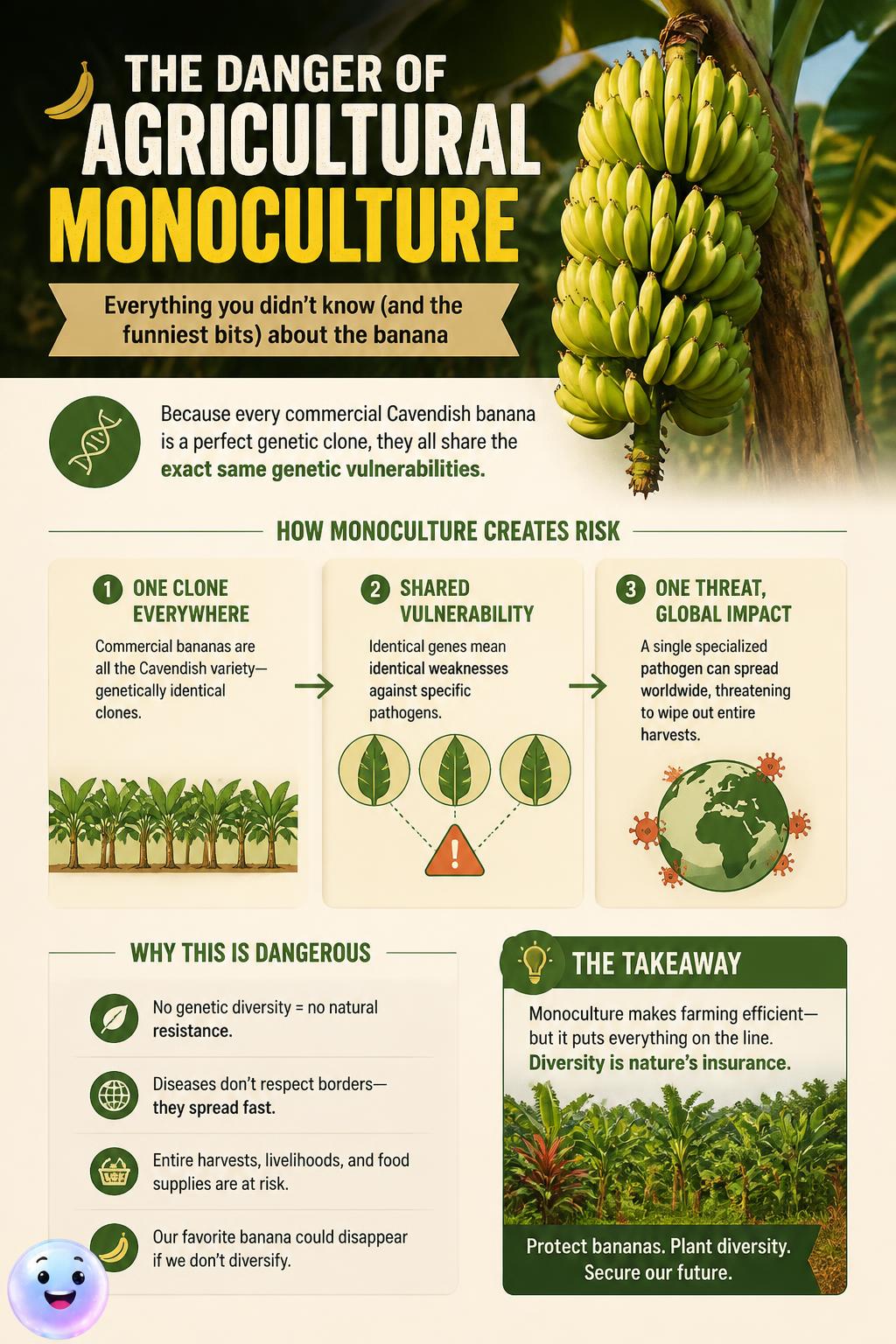 The danger of agricultural monoculture
