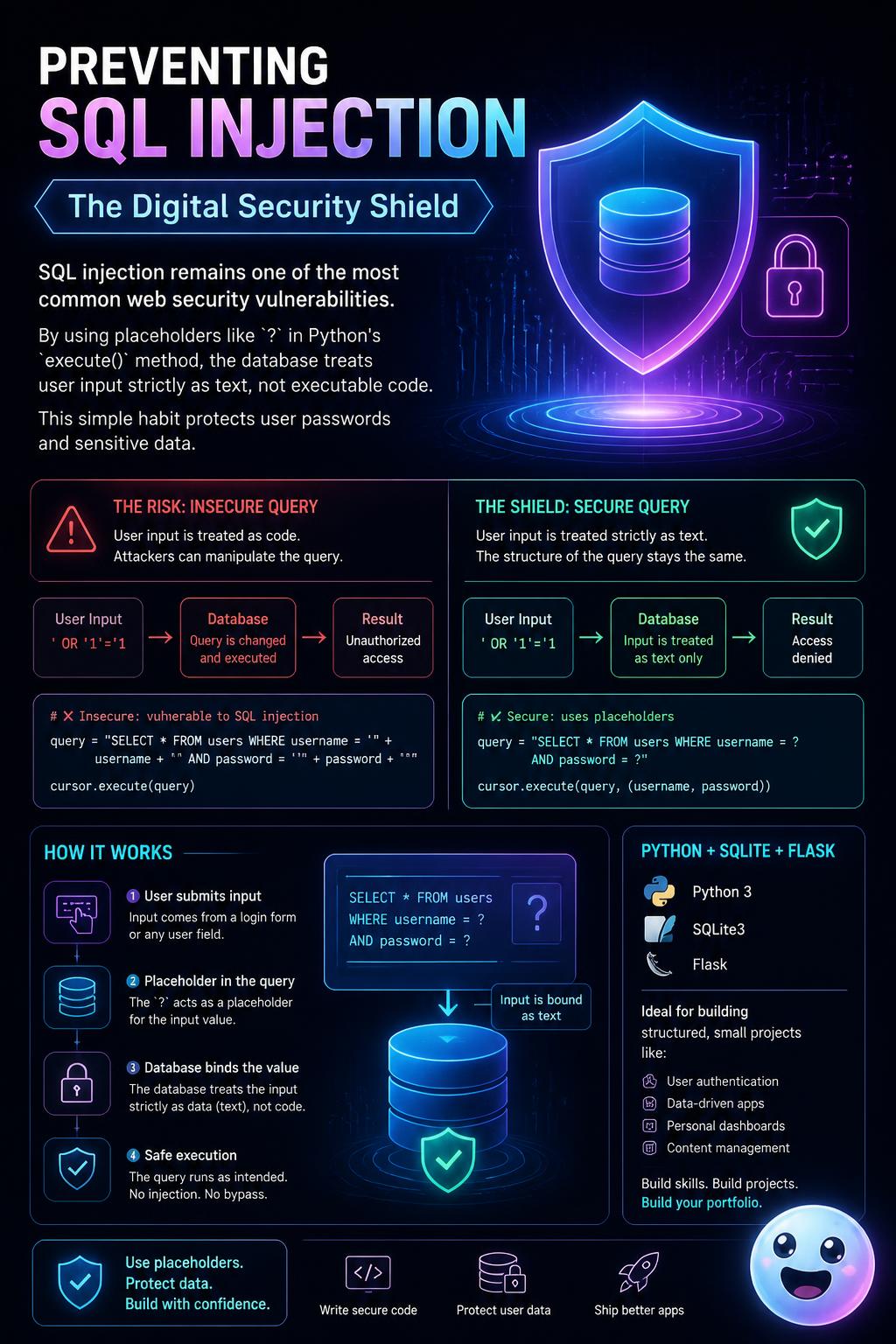 Preventing SQL injection: The digital security shield