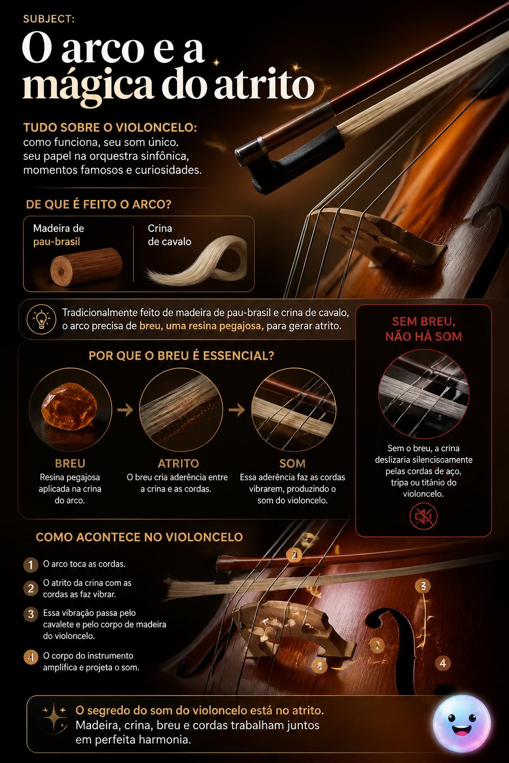 O arco e a mágica do atrito