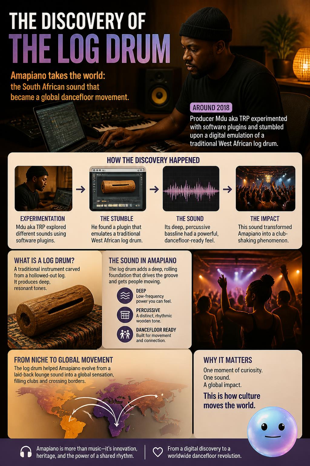 The discovery of the log drum