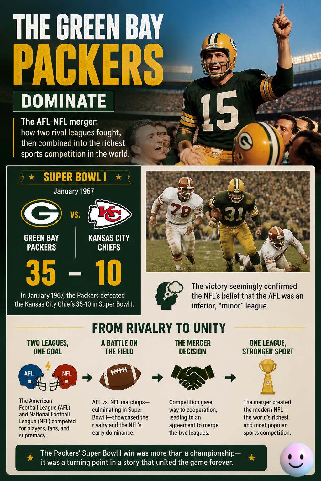 The Green Bay Packers dominate