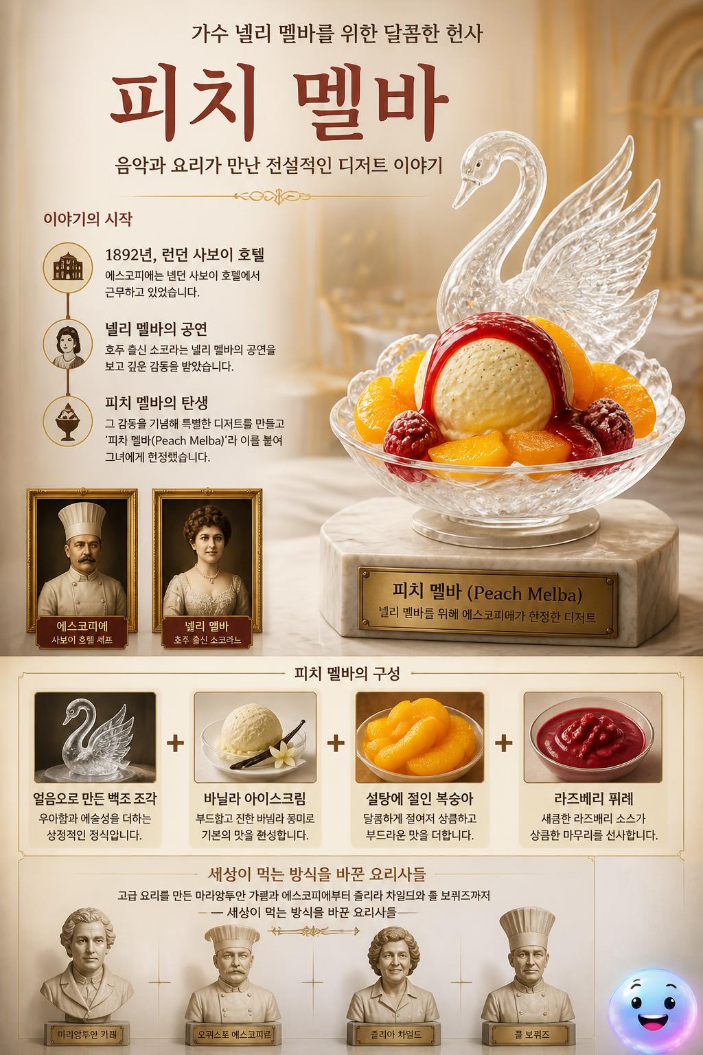 가수 넬리 멜바를 위한 달콤한 헌사 피치 멜바