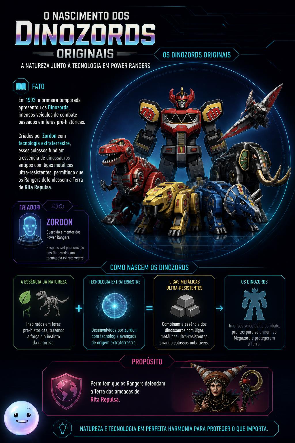 O nascimento dos Dinozords originais