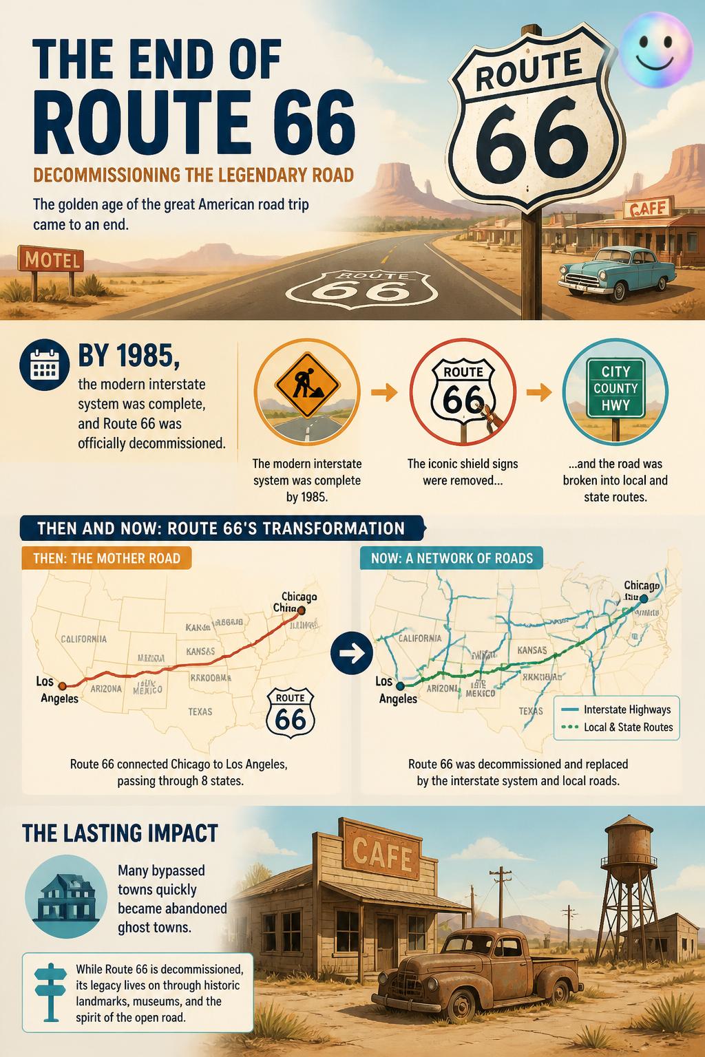 Decommissioning the legendary road