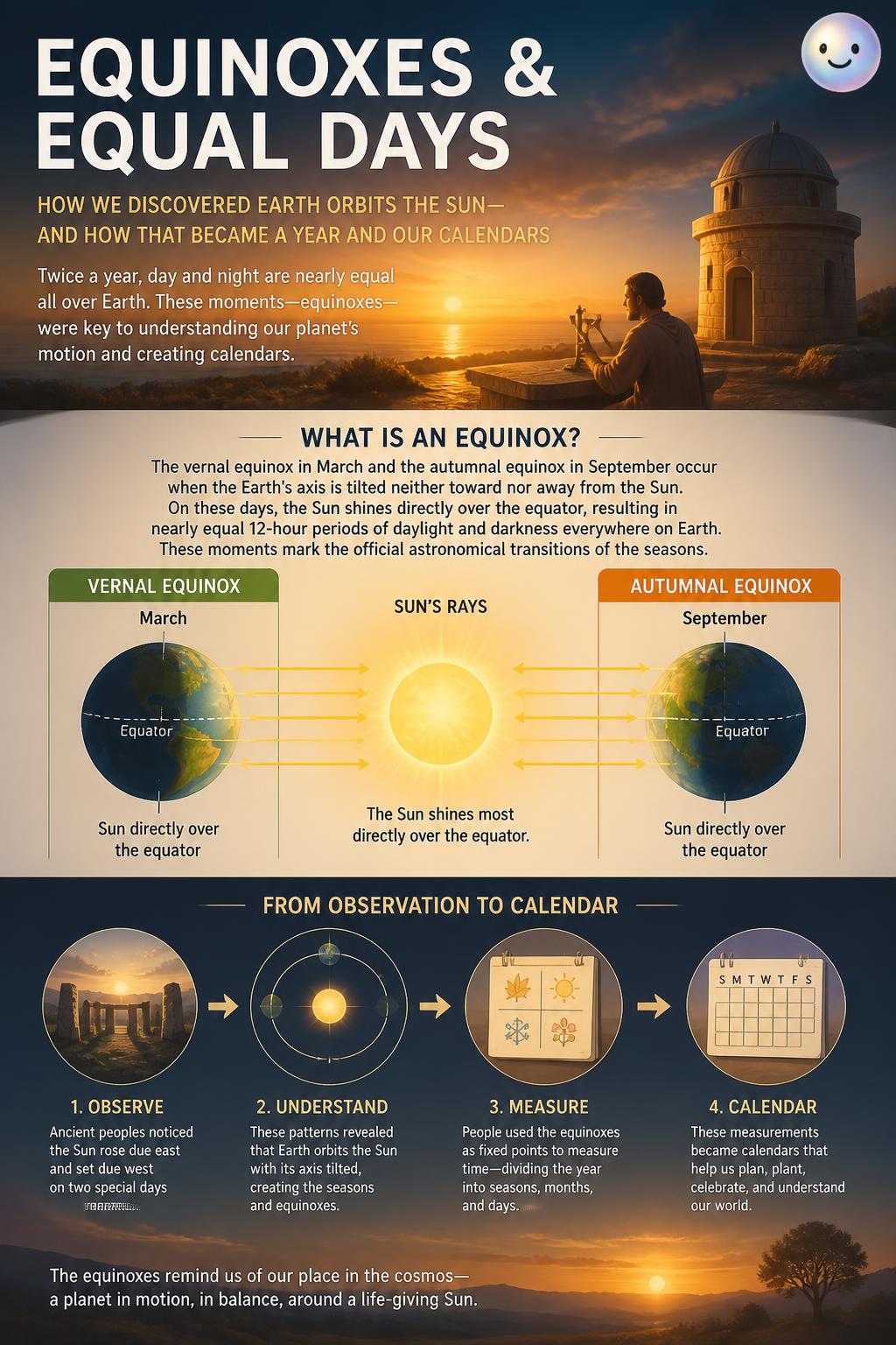 Equinoxes and equal days