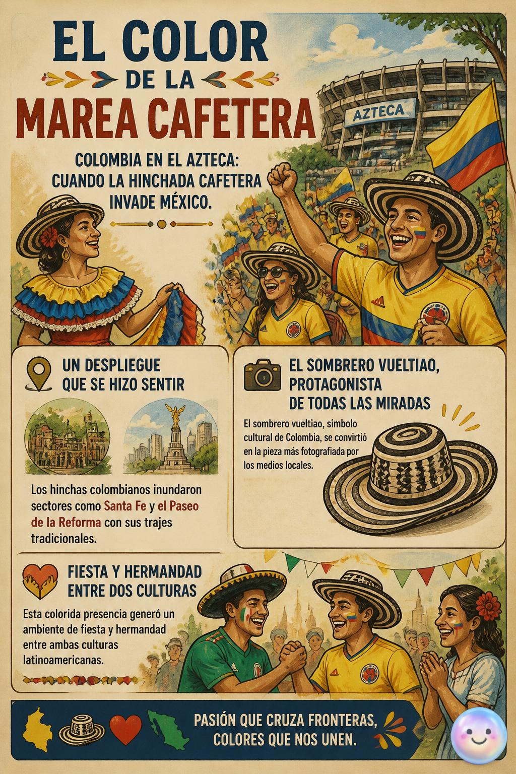El color de la marea cafetera