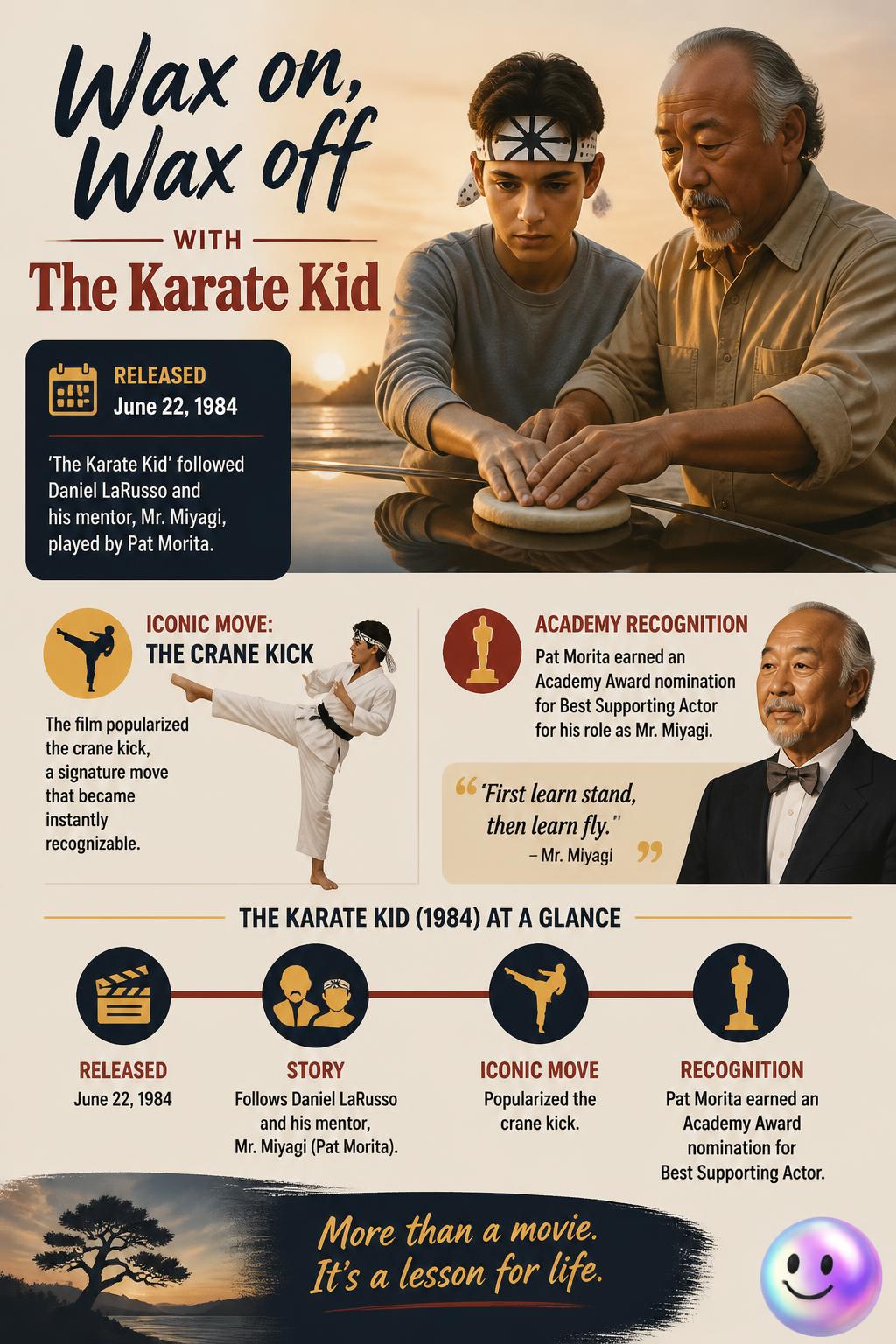 Wax on, wax off with The Karate Kid