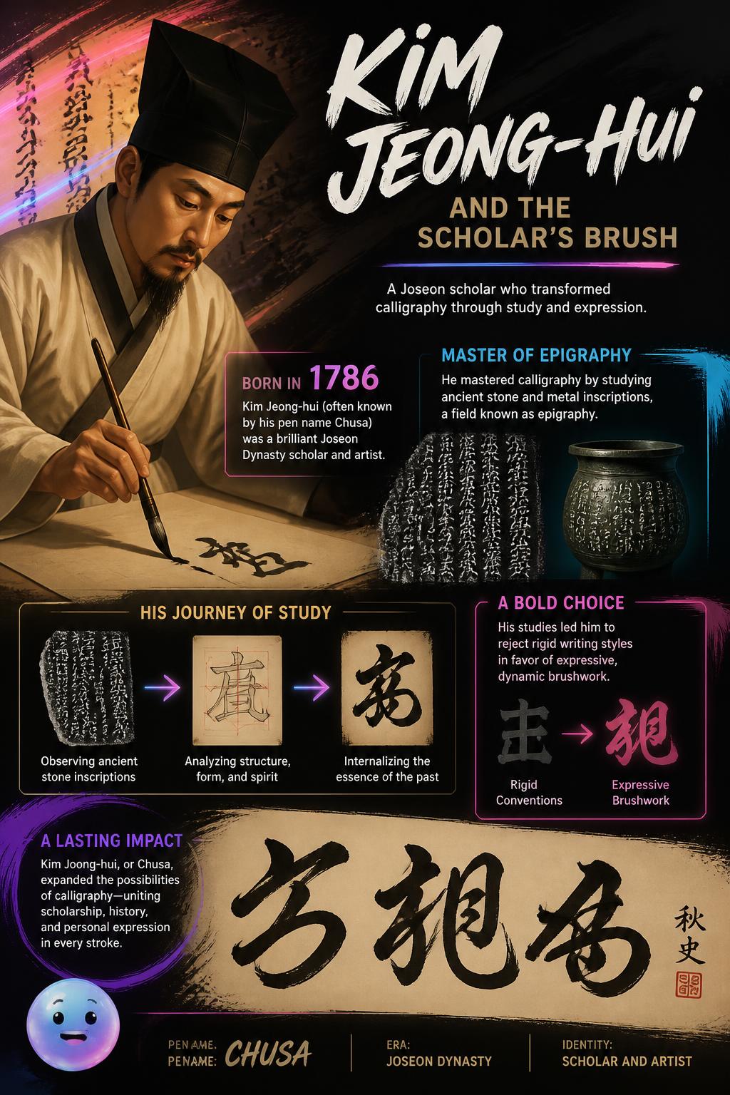 Kim Jeong-hui and the scholar's brush
