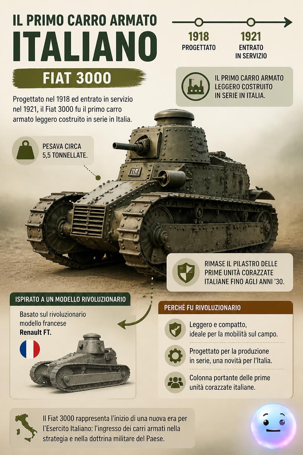 Il primo carro armato italiano