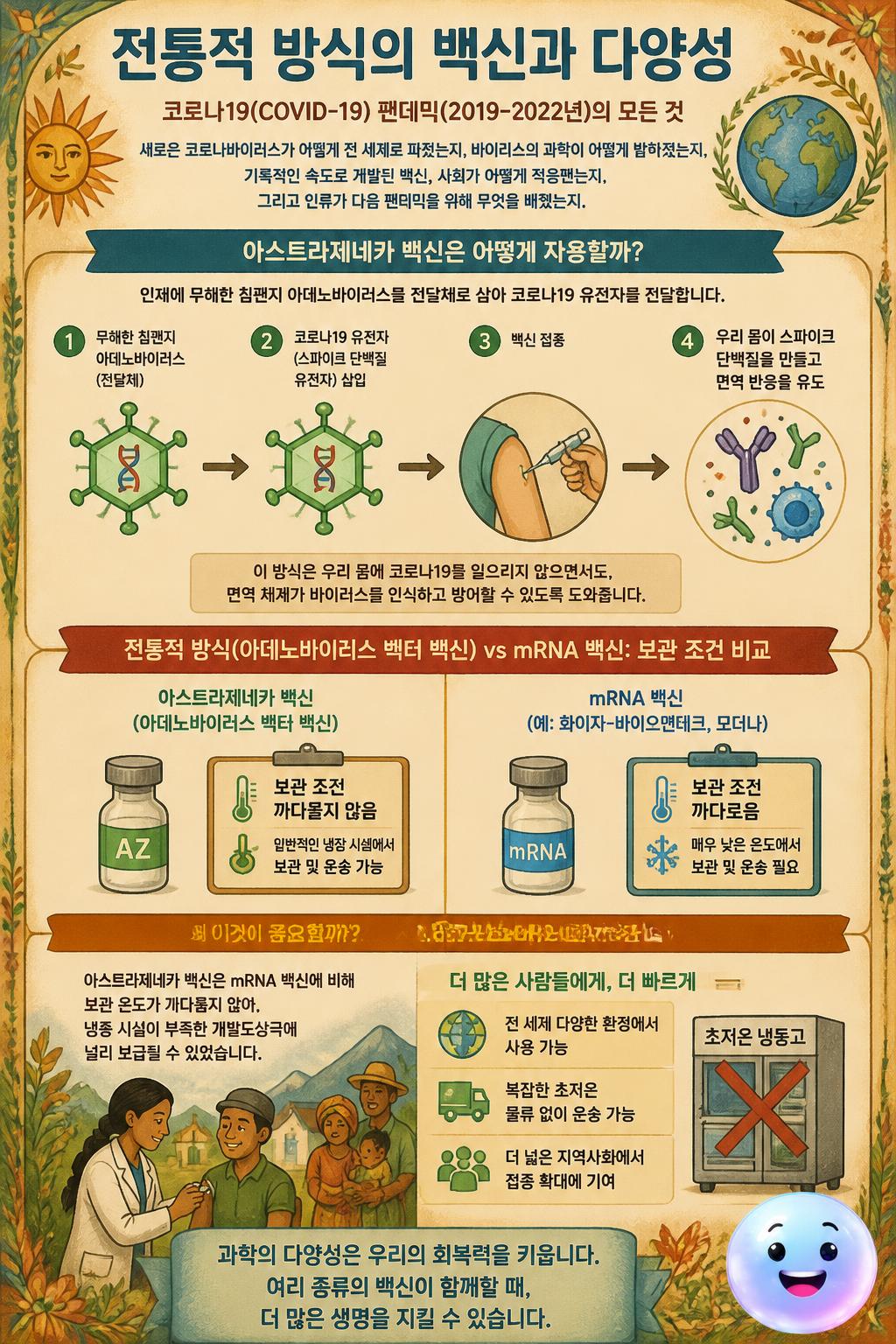 전통적 방식의 백신과 다양성