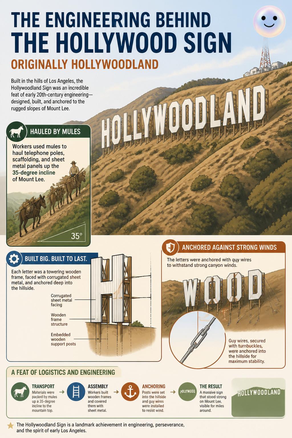 The engineering behind the giant wooden letters