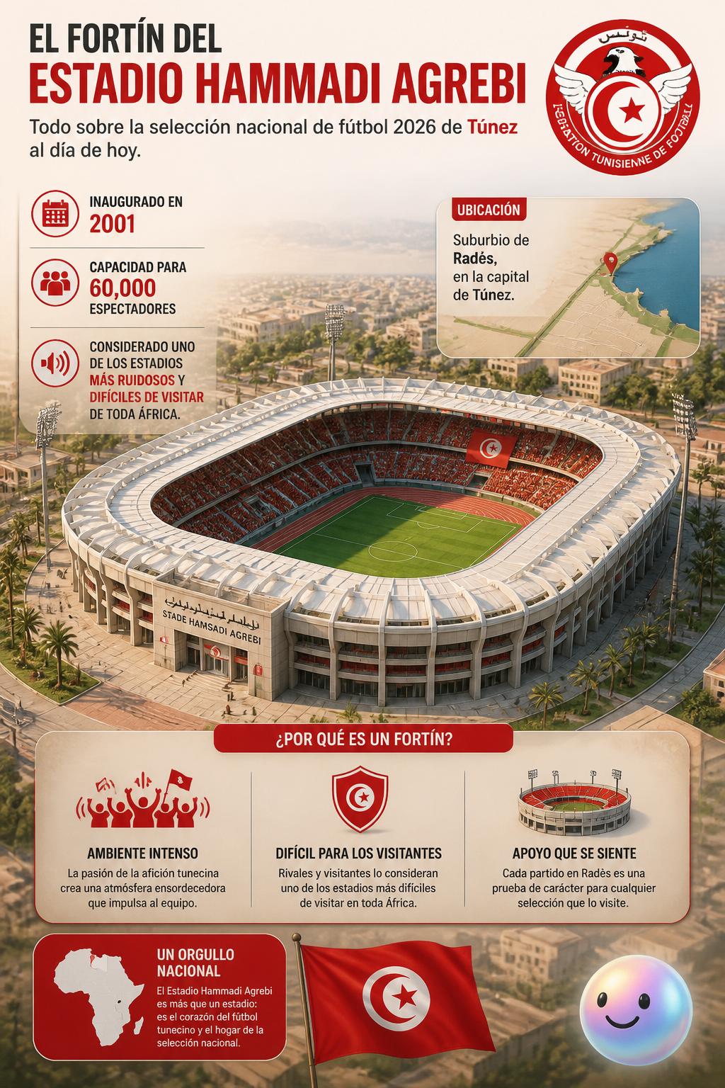 El fortín del Estadio Hammadi Agrebi