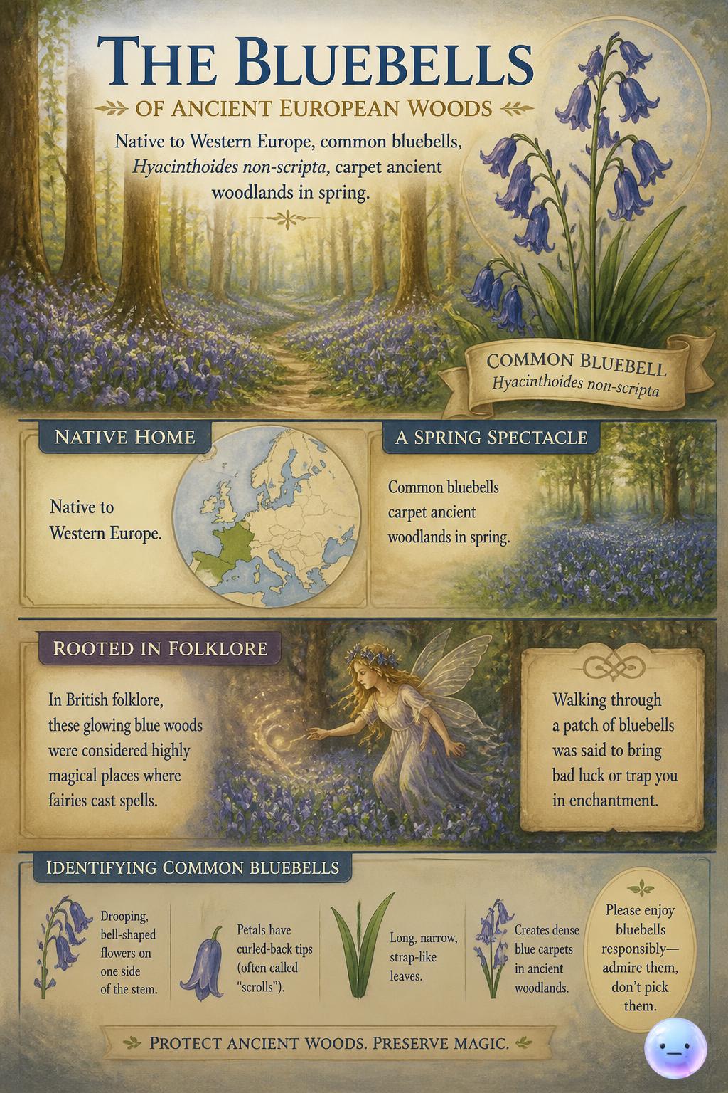 The bluebells of ancient European woods