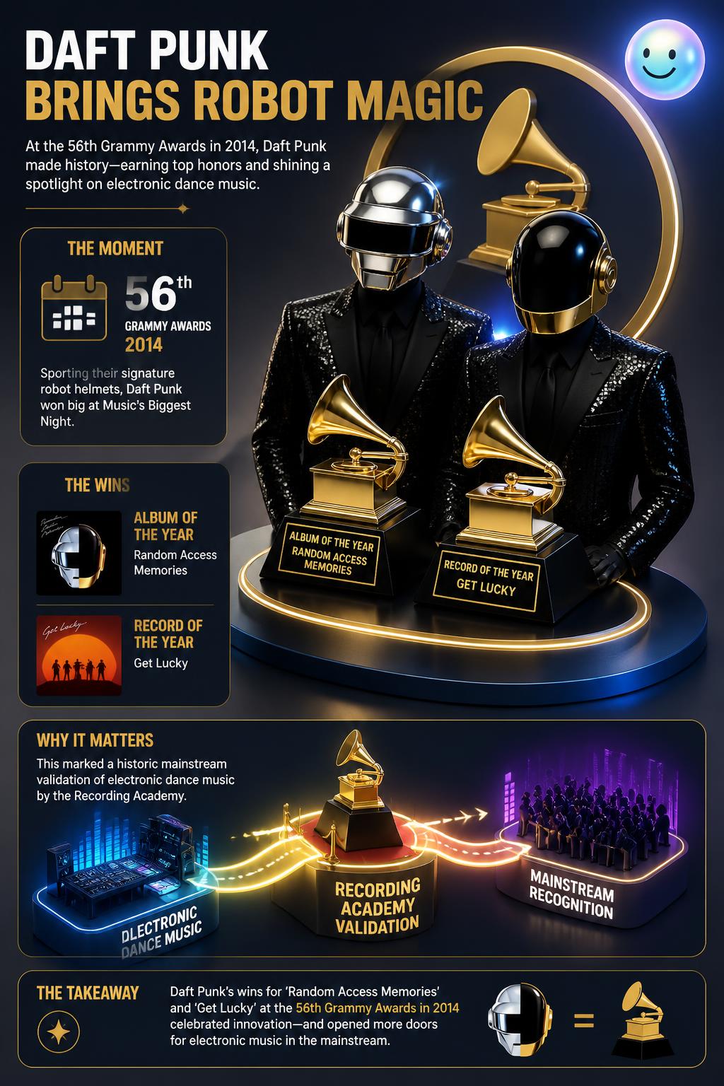Daft Punk brings robot magic
